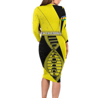 New Caledonia Is In My DNA Family Matching Long Sleeve Bodycon Dress and Hawaiian Shirt - Polynesian Pride