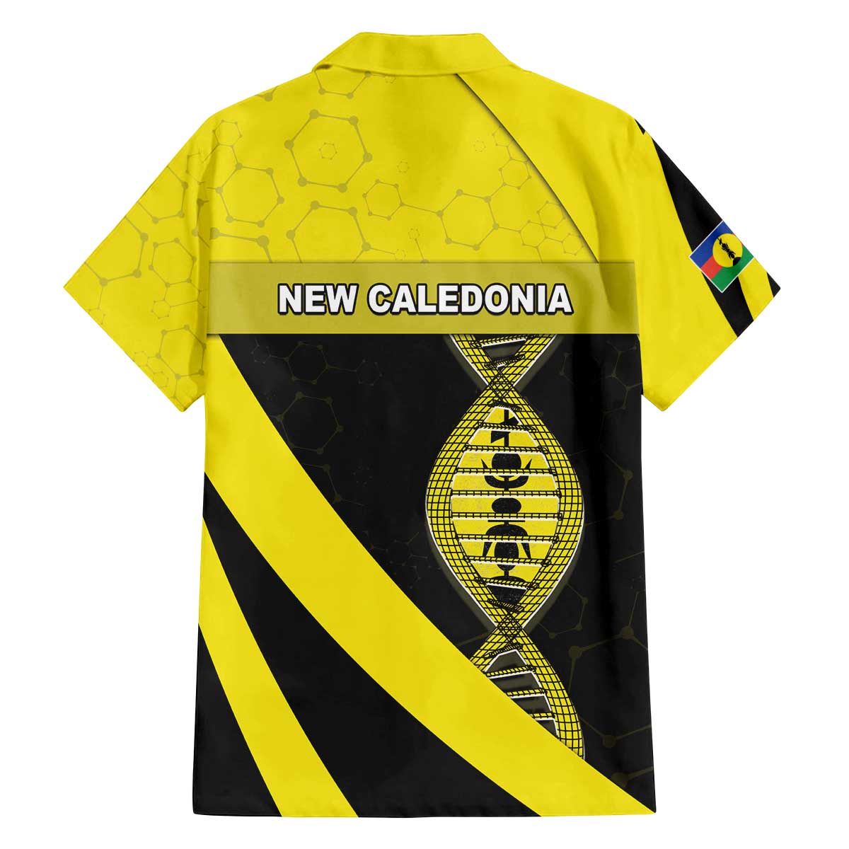 New Caledonia Is In My DNA Family Matching Off The Shoulder Long Sleeve Dress and Hawaiian Shirt - Polynesian Pride