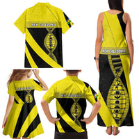 New Caledonia Is In My DNA Family Matching Tank Maxi Dress and Hawaiian Shirt - Polynesian Pride