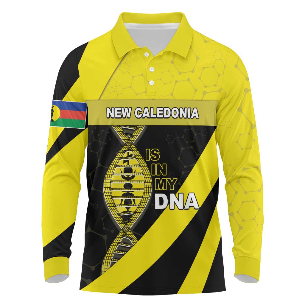 New Caledonia Is In My DNA Long Sleeve Polo Shirt - Polynesian Pride