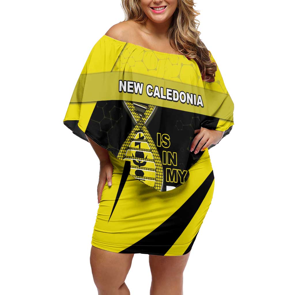 New Caledonia Is In My DNA Off Shoulder Short Dress - Polynesian Pride