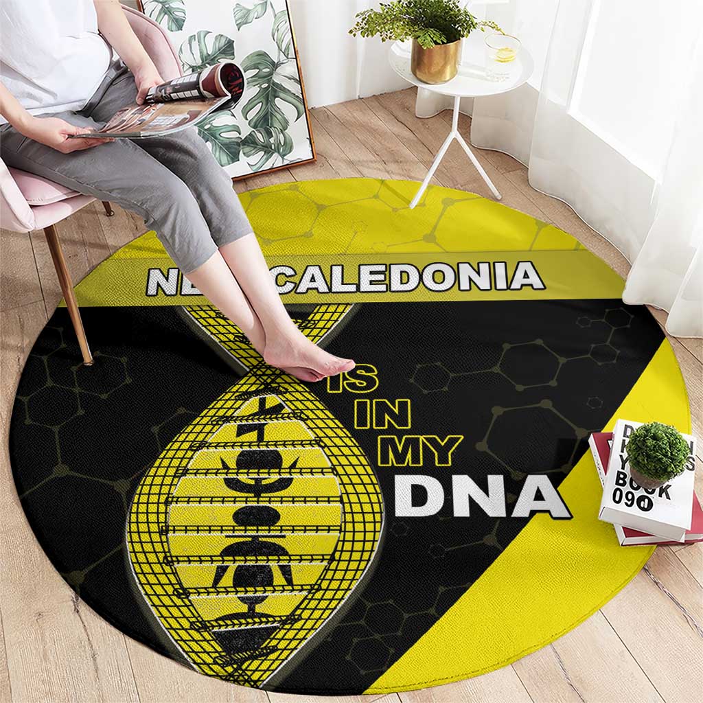 New Caledonia Is In My DNA Round Carpet - Polynesian Pride