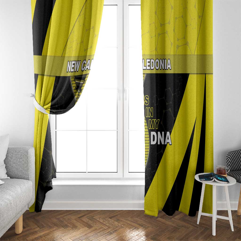 New Caledonia Is In My DNA Window Curtain - Polynesian Pride