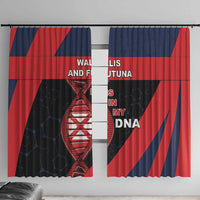 Wallis And Futuna Is In My DNA Window Curtain - Polynesian Pride