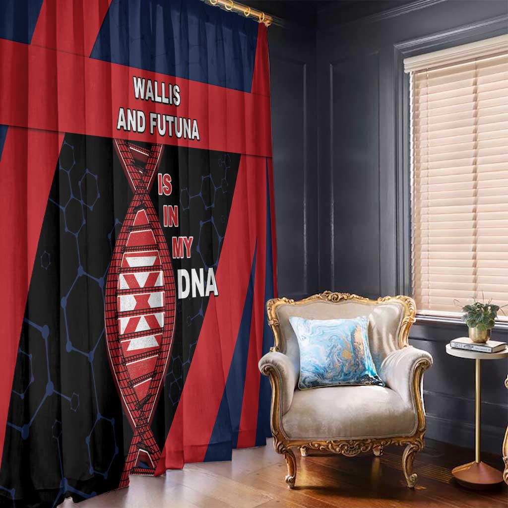 Wallis And Futuna Is In My DNA Window Curtain - Polynesian Pride