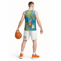 Personalised Palau Biib Bird Basketball Jersey Rur Flower And Rock Islands Patterns