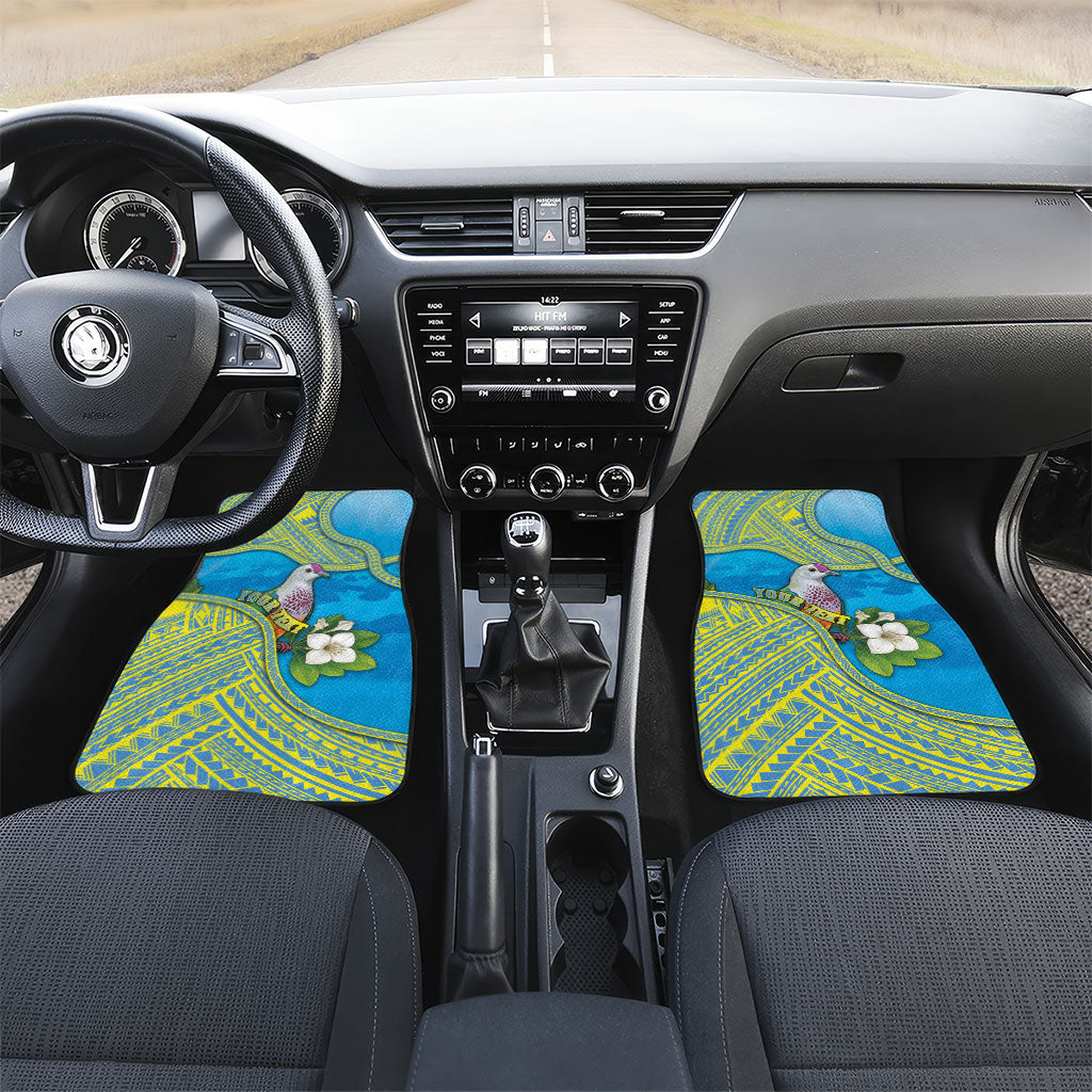 Personalised Palau Biib Bird Car Mats Rur Flower And Rock Islands Patterns