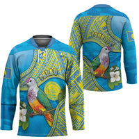 Personalised Palau Biib Bird Hockey Jersey Rur Flower And Rock Islands Patterns
