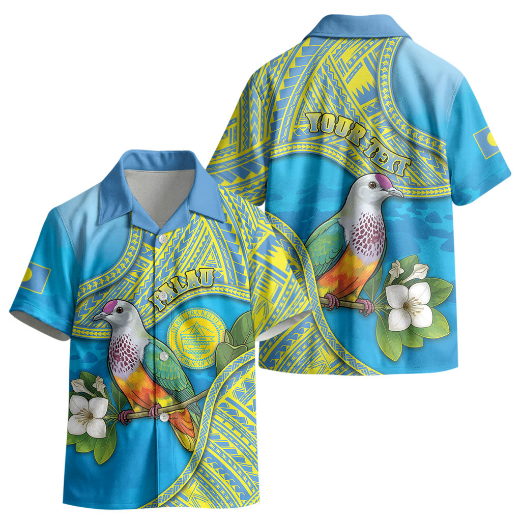 Personalised Palau Biib Bird Kid Hawaiian Shirt Rur Flower And Rock Islands Patterns DT05