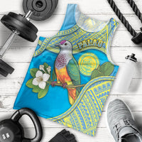 Personalised Palau Biib Bird Men Tank Top Rur Flower And Rock Islands Patterns