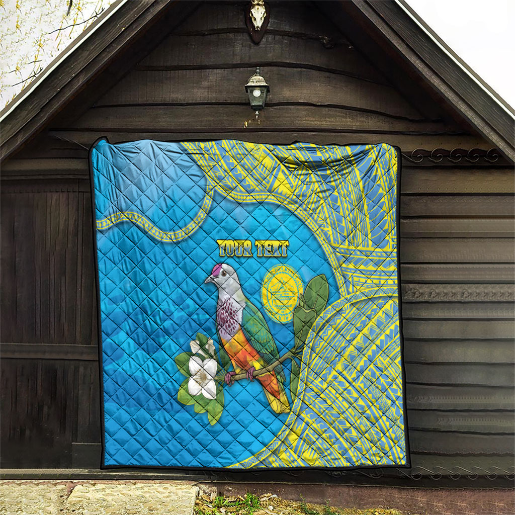 Personalised Palau Biib Bird Quilt Rur Flower And Rock Islands Patterns