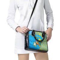 Personalised Palau Biib Bird Shoulder Handbag Rur Flower And Rock Islands Patterns