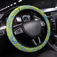 Palau Biib Bird Steering Wheel Cover Rur Flower And Rock Islands Patterns