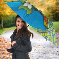 Personalised Palau Biib Bird Umbrella Rur Flower And Rock Islands Patterns