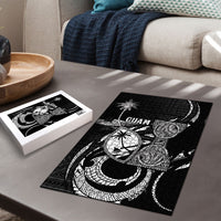 Guam Liberation Day Puzzle Black White Latte Stone Tribal Patterns