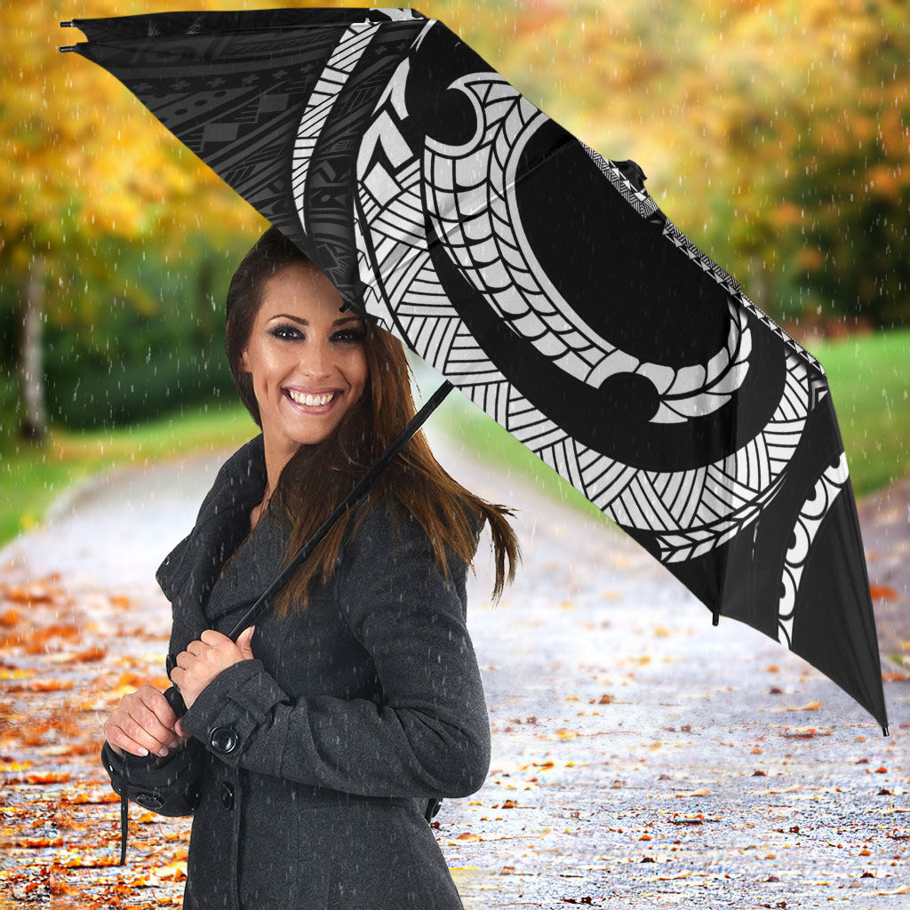 Guam Liberation Day Umbrella Black White Latte Stone Tribal Patterns