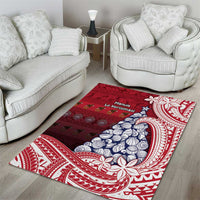 American Samoa Christmas Area Rug Seashell Xmas Tree Tribal Waves - Polynesian Pride