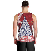 American Samoa Christmas Men Tank Top Seashell Xmas Tree Tribal Waves DT05 - Polynesian Pride