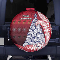 American Samoa Christmas Spare Tire Cover Seashell Xmas Tree Tribal Waves - Polynesian Pride