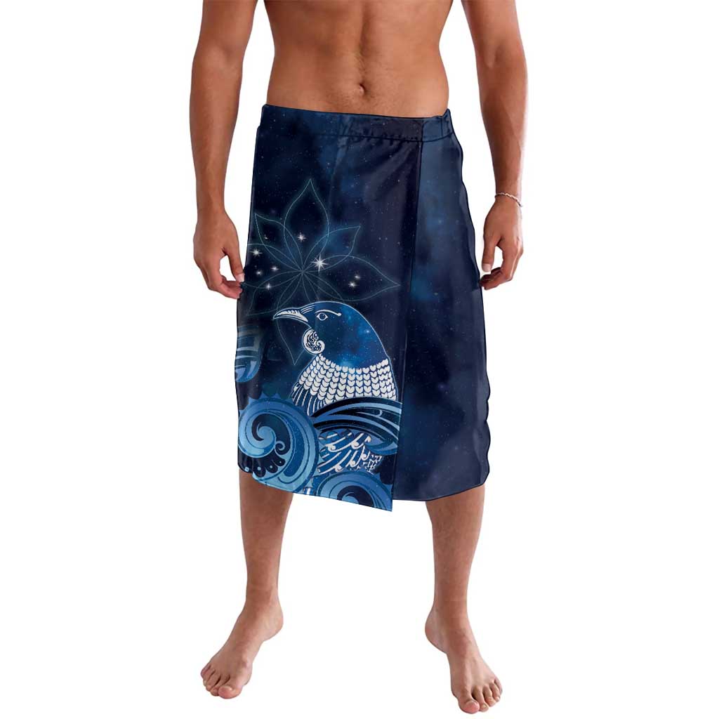 New Zealand Matariki Lavalava Maori Tui Bird Blue Galaxy