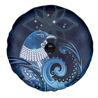 New Zealand Matariki Spare Tire Cover Maori Tui Bird Blue Galaxy