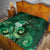 New Zealand Matariki Quilt Maori Tui Bird Green Galaxy