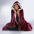 New Zealand Matariki Hooded Blanket Maori Tui Bird Magenta Galaxy