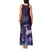 New Zealand Matariki Tank Maxi Dress Maori Tui Bird Purple Galaxy