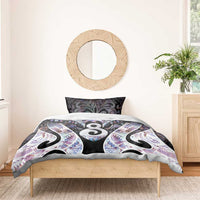 New Zealand Aotearoa Bedding Set Pikorua Single Twist Pink Paua Shell