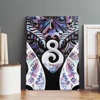 New Zealand Aotearoa Canvas Wall Art Pikorua Single Twist Pink Paua Shell DT05 - Polynesian Pride