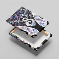 New Zealand Aotearoa Canvas Wall Art Pikorua Single Twist Pink Paua Shell DT05 - Polynesian Pride