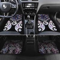 New Zealand Aotearoa Car Mats Pikorua Single Twist Pink Paua Shell DT05 Set 4pcs Pink - Polynesian Pride