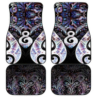 New Zealand Aotearoa Car Mats Pikorua Single Twist Pink Paua Shell DT05 - Polynesian Pride
