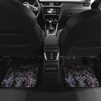 New Zealand Aotearoa Car Mats Pikorua Single Twist Pink Paua Shell DT05 Set 2pcs - Back Pink - Polynesian Pride