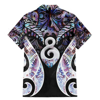 New Zealand Aotearoa Family Matching Mermaid Dress and Hawaiian Shirt Pikorua Single Twist Pink Paua Shell