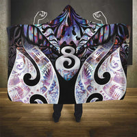 New Zealand Aotearoa Hooded Blanket Pikorua Single Twist Pink Paua Shell