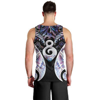 New Zealand Aotearoa Men Tank Top Pikorua Single Twist Pink Paua Shell DT05 - Polynesian Pride
