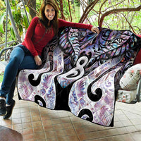 New Zealand Aotearoa Quilt Pikorua Single Twist Pink Paua Shell