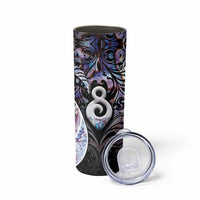 New Zealand Aotearoa Skinny Tumbler Pikorua Single Twist Pink Paua Shell