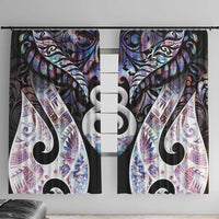 New Zealand Aotearoa Window Curtain Pikorua Single Twist Pink Paua Shell