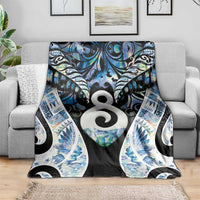 New Zealand Aotearoa Blanket Pikorua Single Twist Green Paua Shell