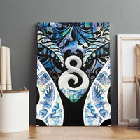 New Zealand Aotearoa Canvas Wall Art Pikorua Single Twist Green Paua Shell DT05 - Polynesian Pride