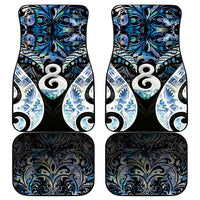 New Zealand Aotearoa Car Mats Pikorua Single Twist Green Paua Shell DT05 - Polynesian Pride