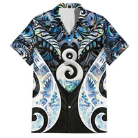 New Zealand Aotearoa Hawaiian Shirt Pikorua Single Twist Green Paua Shell DT05 Green - Polynesian Pride