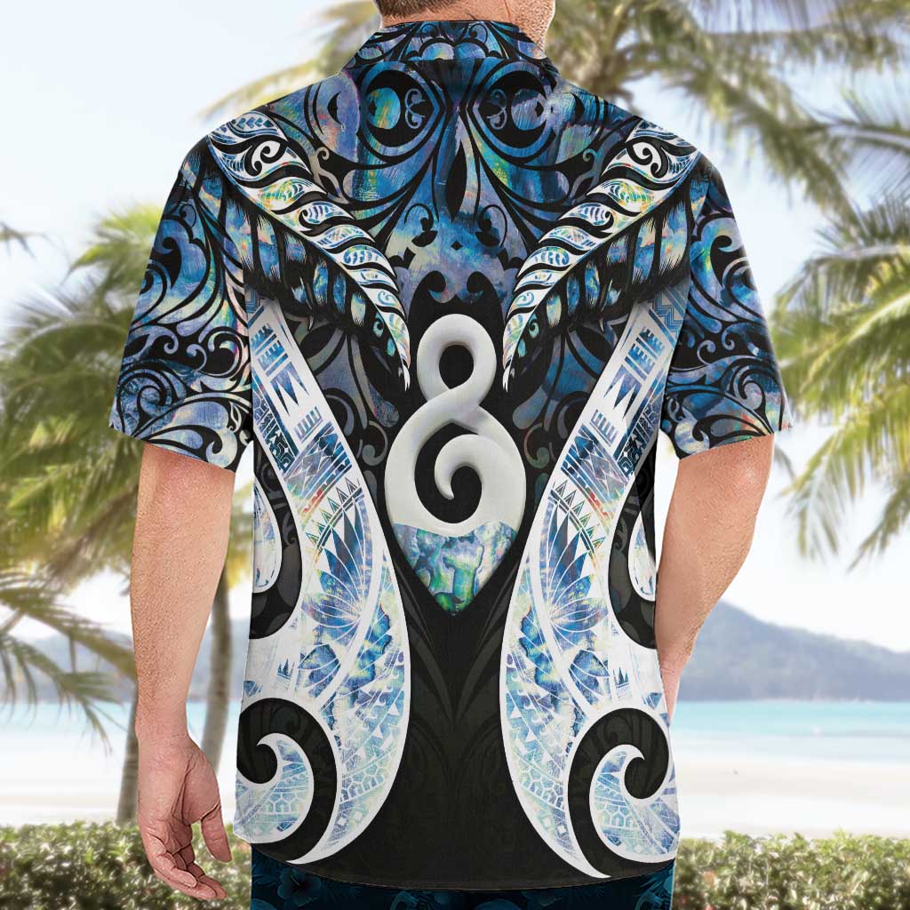 New Zealand Aotearoa Hawaiian Shirt Pikorua Single Twist Green Paua Shell DT05 - Polynesian Pride