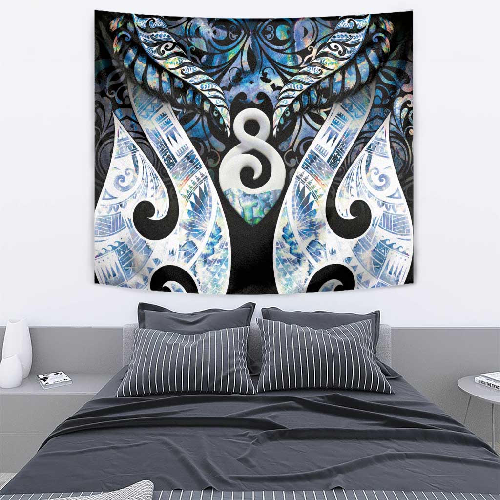 New Zealand Aotearoa Tapestry Pikorua Single Twist Green Paua Shell