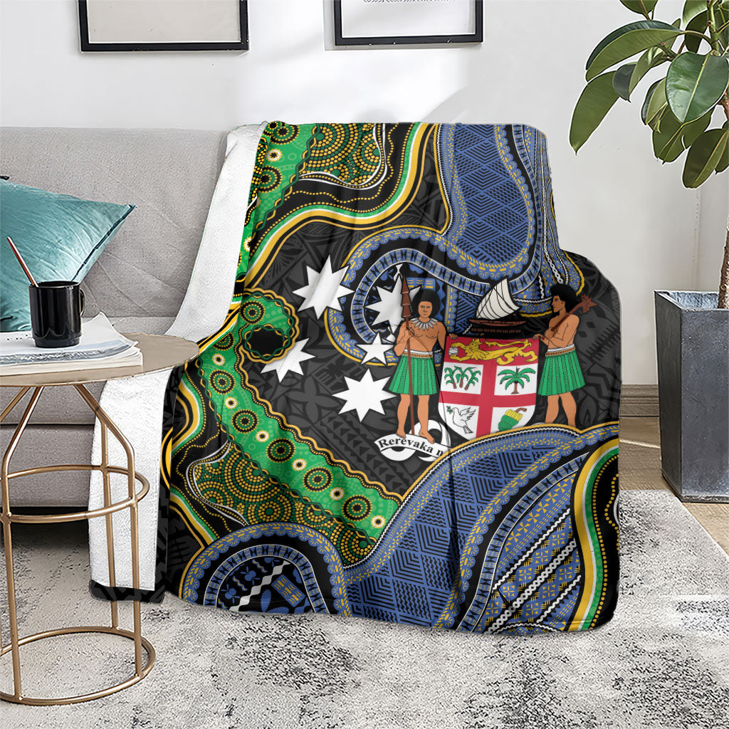 South Sea Islanders And Fiji Blanket Fijian Coat Of Arms And Southern Cross DT05 - Polynesian Pride
