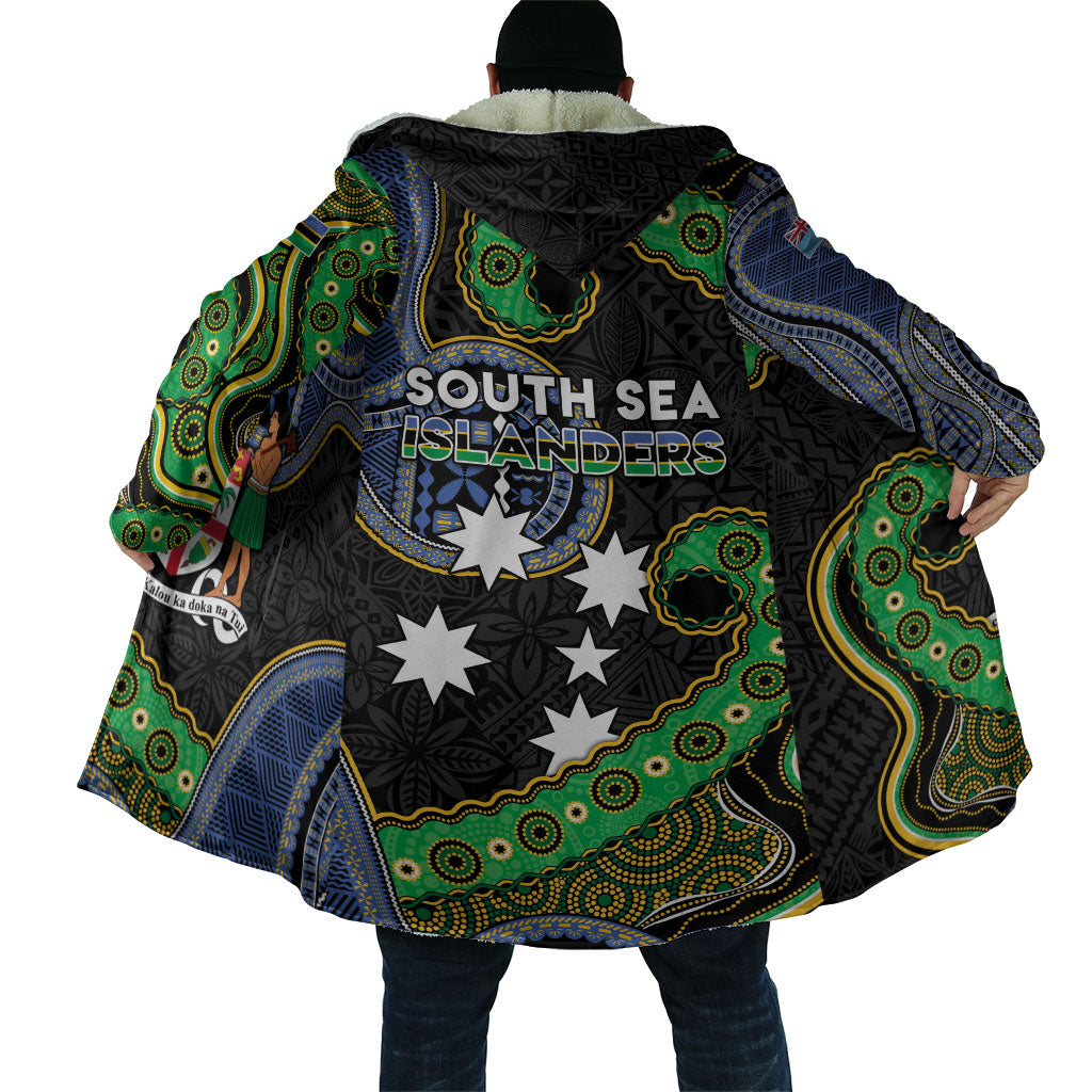 South Sea Islanders And Fiji Cloak Fijian Coat Of Arms And Southern Cross DT05 - Polynesian Pride