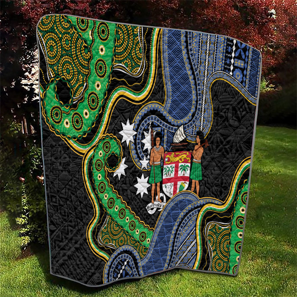 South Sea Islanders And Fiji Quilt Fijian Coat Of Arms And Southern Cross DT05 - Polynesian Pride