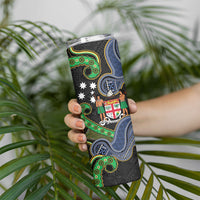 South Sea Islanders And Fiji Skinny Tumbler Fijian Coat Of Arms And Southern Cross DT05 - Polynesian Pride